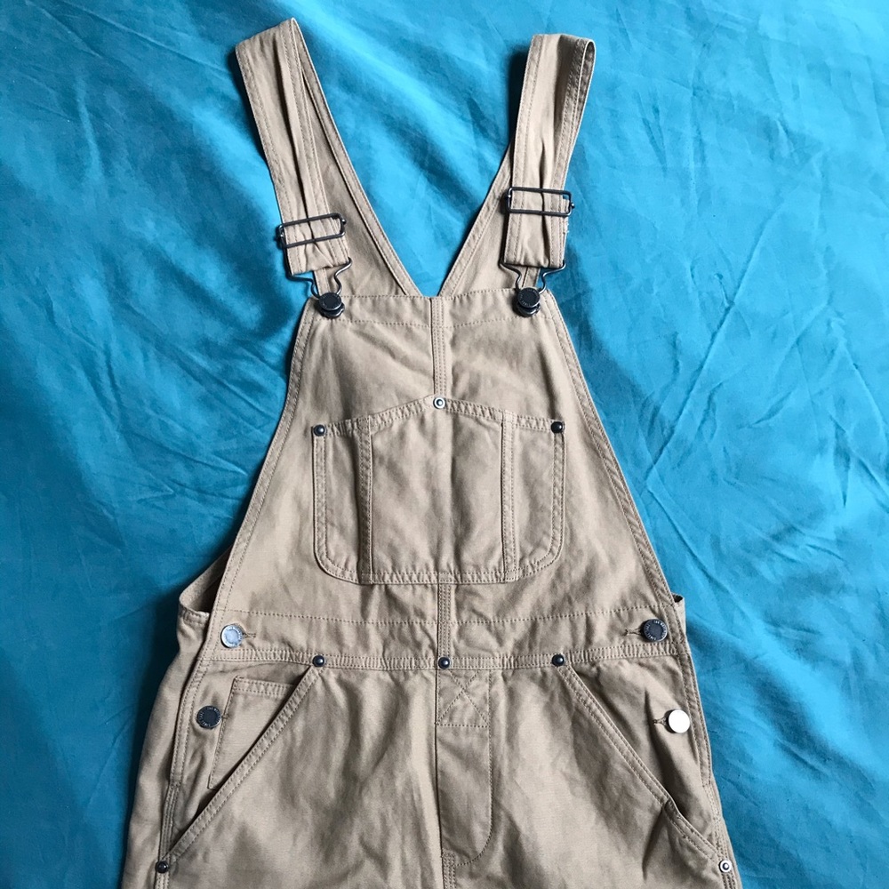 Aritzia Khaki Overalls Skirt